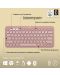 Logitech Keyboard - Pebble Keys 2 K380s, Wireless, US Layout, Rose - 8t