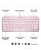 Tastatura Logitech - MX Keys Mini, wireless, roz - 7t