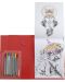 Carte de colorat Grafix Colouring - Câine, cu pixuri cu pâslă, într-un dosar - 2t