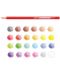 Set de creioane colorate Carioca -  Brilliant Hexagon, 24 de culori - 2t
