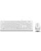 Set tastatură și mouse cu fir A4tech F1010 Fstyler - USB, alb și gri - 1t