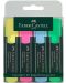 Faber-Castell 48 de markere de text - 4 culori - 1t