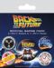 Set insigne Pyramid Movies: Back to the Future - Delorean - 1t