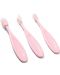 Set de periuțe de dinți Babyono - 550/01, roz, 3 bucăți - 3t