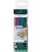 Set felinere permanente Faber-Castell Multimark - 4 culori, M - 1t