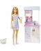 Barbie set - Barbie cu magazin de inghetata - 3t
