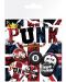 Set insigne GB eye Music: Punk - I want Anarchy - 1t