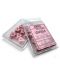 Set zaruri Chessex Opaque Pastel - Pink/black, 10 bucati - 1t