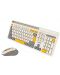 Set mouse și tastatură Canyon - CNS-HSETW5BG, wireless, bej - 2t