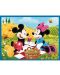 Set de puzzle și joc de memorie Trefl 2 în 1 - Mickey Mouse și prietenii - 2t