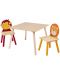 Set pentru copii masă cu 2 scaune Ginger Home - Animals - 1t