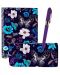 Set Victoria's Journals - Flori albastre, 3 buc, in cutie - 1t
