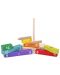 Set blocuri din lemn Cubika - Ceas - 3t