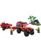 Constructor LEGO City - Camion de pompieri 4 x 4 cu barca de salvare (60412) - 2t
