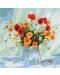 Set de pictură pe numere Ideyka - Flori de vară, 40 x 40 cm - 1t