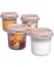 Set de recipienti Miniland - Terra Blush, 250 ml, 4 buc - 3t
