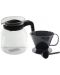 Set cană de cafea și ceașcă HIT - 1.2 l +filtru, negru - 1t