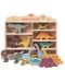 Set de figurine din lemn Tender Leaf Toys - dinozauri în stand - 3t