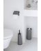 Set de 3 accesorii pentru toaletă Brabantia - ReNew, Platinum - 2t