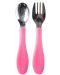 Set furculiță și lingură BabyJem - Pink - 1t