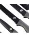 Set de cuțite MasterChef - 5 buc, oțel, PP, negru - 2t