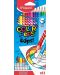 Set creioane Maped Color Peps Oops - 12 culori, care se sterg - 1t