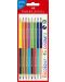 Set de creioane colorate Faber-Castell Bicolor - 8 buc, 16 culori - 1t