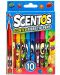 Set de 10 stilouri de pâslă parfumate Scentos - Bright Colors  - 1t