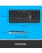 Set tastatura si mouse Logitech MK540 Advanced - wireless - 8t