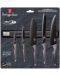 Set de 5 cuțite Berlinger Haus - Metallic Line Carbon Pro Edition, cu bandă magnetică - 2t