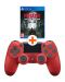 Controller - DualShock 4 - Magma Red, v2 + Predator: Hunting Grounds (PS4) - 1t