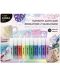 Kidea Shiny Markers Set - Acrilic, 10 culori, cu șabloane  - 1t