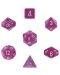Set zaruri Chessex Opaque Poly 7 - Light Purple & White, 7 bucati - 1t