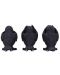 Set de statuete Nemesis Now Adult: Humor - Three Wise Ravens, 8 cm - 3t