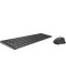 Set tastatură și mouse Rapoo - 9800M, fără fir, negru - 3t