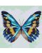 Set de pictură pe numere Ideyka - Fluture albastru, 25 x 25 cm - 1t