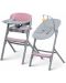 Set scaun de masa si sezlong KinderKraft - Livy and Calmee, Roz - 1t