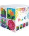 Set creativ cu pixeli Pixelhobby - XL, Cub, flori - 1t