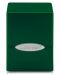Cutie pentru cărți Ultra Pro Satin Cube -  Hi-Gloss Emerald Green - 2t