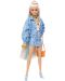 Păpușă Barbie Extra - Cu păr blond, cățeluș și accesorii - 2t