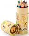Cutie de creioane I-Total Animals - 12 culori - 2t