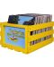 Cutie pentru discuri de pick-up Crosley - Yellow Submarine, galben/albastru - 3t