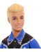 Păpuşă Barbie Fashionistas - 226, Ken, cu părul blond și cămașă albastră - 3t