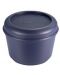 Cutie pentru mancare Milan - 250 ml, cu capac albastru - 1t
