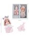 Păpușă Raya Toys Baby So Lovely - Nou-născut cu jucărie, 25 cm, roz - 3t