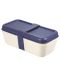 Cutie pentru mancare Milan - 750 ml, cu capac albastru - 1t