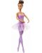 Papusa Mattel Barbie -Balerina, cu parul castaniu si rochie mov - 3t