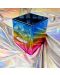 Cutie pentru cărți Ultra Pro Hi-Gloss Satin Cube - Rainbow (100+ buc.) - 3t