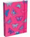 Cutie cu elastic Lizzy Card Pink Butterfly - 33 x 24 x 5 cm - 1t
