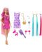 Păpușă Barbie  Fun & Fancy Hair - Cu păr lung vopsit și accesorii - 3t